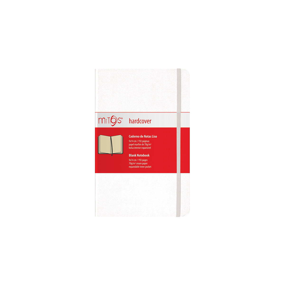 MITOS® HARDCOVER-Caderno Notas Liso(9x14cm)192pg